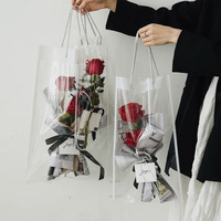 Sacs de bouquet de fleurs clairs pour paquet de fleurs cadeaux