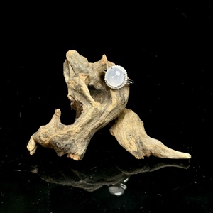 Anillo de Jadeíta Birmana Natural de Grado A, Forma de Cabujón, Anillo de Jade de Alta Calidad para <span class=keywords><strong>Mujer</strong></span>, Joyería de Jadeíta Birmana con Certificado - Product Image 3