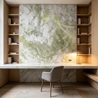 Dalles de marbre polies et étanches pour atelier intérieur – Écologiques, durables, texture pierre naturelle de luxe pour comptoir de cuisine de villa