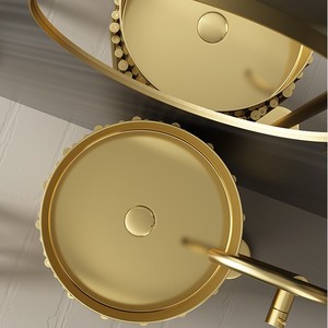 Lavabo a <span class=keywords><strong>Colonna</strong></span> Cilindrico Alto e Basso Personalizzato in Acciaio Inossidabile per Esterni e Cortili - Product Image 2