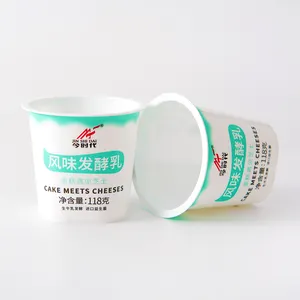 Luckytime golden supplier designed good printing pp plastic yogurt cup
