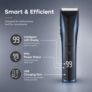 <span class=keywords><strong>Tondeuse</strong></span> à cheveux professionnelle pour hommes, sans fil, étanche, lame en céramique, affichage LED, rechargeable par USB, <span class=keywords><strong>coupe</strong></span>-cheveux électrique - Product Image 4