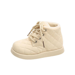 Bottes d'hiver en pain à semelle souple pour enfants Chaussures décontractées à semelle souple pour garçon mi-enfant Bottes Martin - Product Image 5