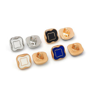 Usine de boutons KUNSHUO, boutons en métal pour uniformes, couture, zamac, logo personnalisé, 8 mm, 9 mm, 10 mm, 11 mm, mini boutons en métal à tige pour vêtements - Product Image 1