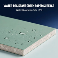 Plaque de plâtre de 12 mm, plaque de plâtre résistante à l'eau, hydrofuge, BA13, plaque de plâtre pour plafond et mur