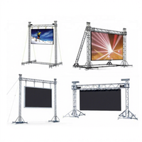 Mekanisme Engkol Penyangga Truss Logam Ringan untuk Pencahayaan, Sudah Terakit, Berdiri Sendiri untuk Penyangga Speaker Line Array Indoor