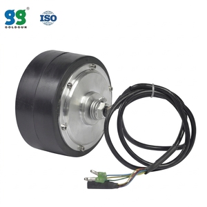 Moteur de moyeu CC sans balais engrené GOLDGUN <span class=keywords><strong>4</strong></span> pouces 24V 150W 7,5 Nm avec pneu en caoutchouc à couple élevé pour monte-escaliers électriques - Product Image 1