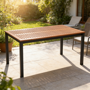 Best-selling <b>High</b>-quality Modern Outdoor Dining <b>Table</b>. Made of Durable, UV-resistant <b>and</b> Waterproof Aluminum Material LX23047 We - Product Image 2