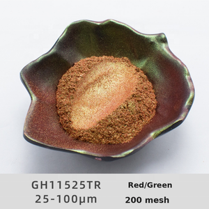 Poudre de mica caméléon à changement de <span class=keywords><strong>couleur</strong></span> métallique à base d'oxyde de fer industriel en gros pour le moulage par injection, le cuir et la <span class=keywords><strong>peinture</strong></span> automobile - Product Image 1