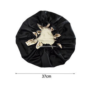 Bonnet de nuit en satin de soie double couche réglable et réversible, luxe, pour femmes et filles, bonnet de sommeil pour dormir - Product Image 3
