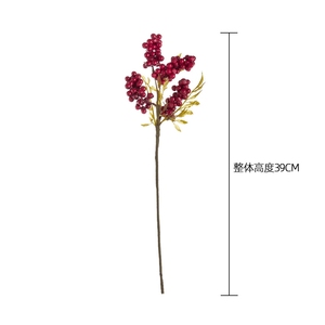 GF15966 Matériau mousse Branche artificielle Décoration de Noël Red <span class=keywords><strong>Berry</strong></span> Pick/Spray - Product Image 6