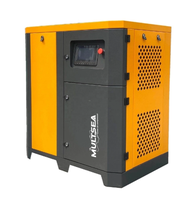 Compresseur d'air à vis rotatif haute efficacité 7,5-250 kW, faible bruit, lubrifié à l'huile, économie d'énergie, moteur alimenté en courant alternatif, refroidissement par air