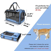 Sac de transport pour animaux de compagnie personnalisable en maille respirante et en tissu Oxford, disponible en différentes tailles et couleurs, fermeture éclair, sac à dos pour chiens et chats