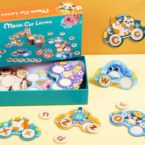 <span class=keywords><strong>Jeu</strong></span> d'association <span class=keywords><strong>de</strong></span> <span class=keywords><strong>lettres</strong></span> anglaises en bois pour les enfants <span class=keywords><strong>de</strong></span> 3 à 6 ans Éducation <span class=keywords><strong>de</strong></span> la maternelle précoce Éclaircissement des <span class=keywords><strong>mots</strong></span> Orthographe éducative - Product Image 2