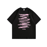 2026 T-shirt unisexe à manches courtes, imprimé graffiti, style streetwear tendance, polyvalent, coupe classique, confortable, écologique, séchage rapide