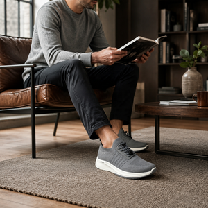 Personalización Zapato <span class=keywords><strong>Hombre</strong></span> Tejido Plataforma Cordón Rápido Suela Acolchada Bicolor <span class=keywords><strong>Zapatilla</strong></span> Todo Temporada - Product Image 3