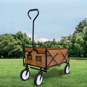 STARRYHEART Chariot de jardin utilitaire pliable d'une capacité de 220lb avec de grandes roues de plage tout-terrain - Product Image 6