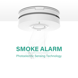 Detektor Asap Berkabel Fotoelektrik Bertenaga Listrik 230V 240V dengan Baterai 10 Tahun dan Baterai Cadangan 3V - Product Image 2