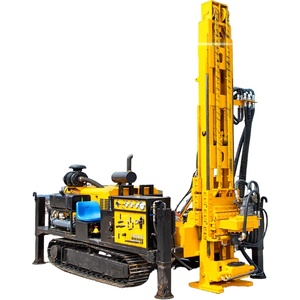 Foreuse hydraulique sur chenilles pour puits d'eau et exploration géotechnique, capacité de 300 m de profondeur, foreuse portable - Product Image 2
