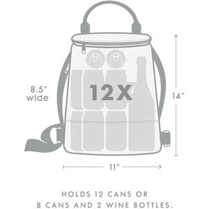 กระเป๋าเก็บความเย็นกันน้ำกันรั่วทำจาก PU กระเป๋าเก็บความเย็นสำหรับเครื่องดื่มเบียร์กระเป๋าเป้สะพายหลังปิคนิคชายหาดแบบนุ่มสำหรับ12กระป๋องออกแบบได้ตามต้องการ - Product Image 6