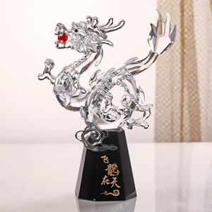 Honneur de Cristal 12 <span class=keywords><strong>Horoscope</strong></span> Chinois Zodiaque Fengshui Cadeau <span class=keywords><strong>Dragon</strong></span> pour la Décoration de Bureau - Product Image 5