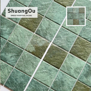 <span class=keywords><strong>Pietra</strong></span> a getto d'inchiostro quadrata superficie lucida ceramica piscina piastrelle <span class=keywords><strong>in</strong></span> <span class=keywords><strong>pietra</strong></span> <span class=keywords><strong>naturale</strong></span> vetrata bagno piastrelle di porcellana <span class=keywords><strong>mosaico</strong></span> - Product Image 2