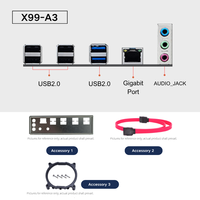 Carte mère de jeu de bureau PANDL New ITX X99 prend en charge les processeurs Xeon, la RAM DDR3 ECC, NVME SATA M2 SATA3.0, double mémoire, carte mère X99 Itx