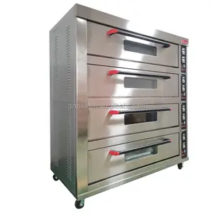 Factory Price Stainless Steel 4 Layer Electric Commercial 12-Tray Deck Oven/Baking Ovens Price