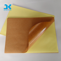 Étiquettes adhésives en papier kraft brun durable, en vinyle acrylique, inscriptibles, simple face, thermocollantes, vierges, pour classement de bureau et archivage