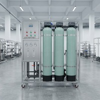 Usine de traitement et de purification d'eau par osmose inverse UF conteneurisée 20~300T/D