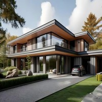 Casa Prefabricada Modular de Fábrica, Construcción Rápida, Viviendas Prefabricadas Modernas, Apartamento de Varios Pisos, Estructura de Acero