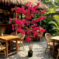 Nouvelles fleurs décoratives, couronnes et plantes artificielles en bougainvillier, arrangements floraux pour mariage