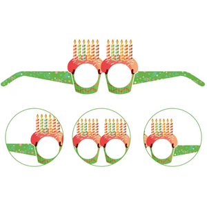 Divertidas Gafas de Fiesta de Cumpleaños Hechas de Papel 3D con 12 Estilos Diferentes para Niños - Product Image 4