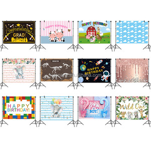 Striscione Personalizzato 185x110cm con Palloncini Rosa, Stampa Digitale per Feste di Compleanno - Product Image 2