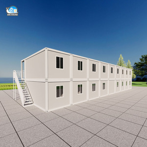 Заводской индивидуальный открытый сборный контейнерный дом для проживания сотрудников общежития - Product Image 3