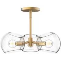 Lámpara de Techo LED Moderna de Diseño Simple y Creativo, con Múltiples Bombillas y Pantalla de Cristal