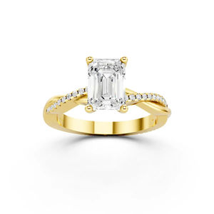 Anillo de Diamante Cultivado en Laboratorio, OEM ODM, Oro Personalizado de 14K/18K/22K, Anillo de Lujo para Mujer, Certificado de Diamante Cultivado en Laboratorio - Product Image 1