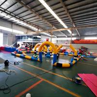 Funworldsport gonflable Go Kart Track/piste de course gonflable/piste gonflable de course pour Quad Bikes