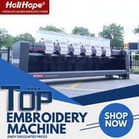 Vente directe d'usine, machine à broder 3D motorisée Holihope, 6 têtes, 15 aiguilles, machine à broder professionnelle fabriquée en Chine