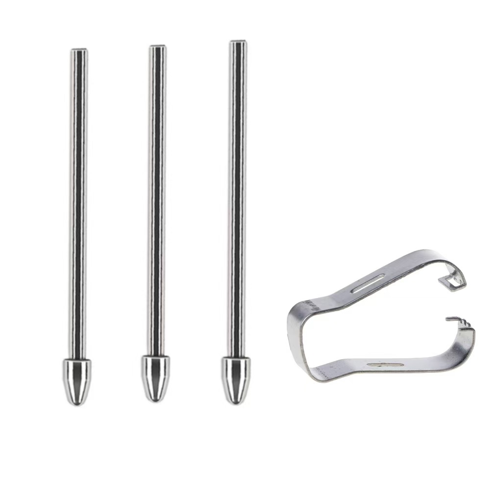 argento 3 punte + 1 clip