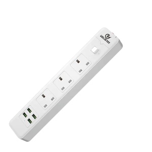 Regleta de carga rápida estándar UK, extensión multidireccional, Protector contra sobretensiones con enchufe de extensión usb - Product Image 1