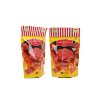 Op maat gedrukte Bopp/Vmpet/Pe hersluitbare Doypack staande zakken van plastic verpakking voor varkensvlees, rundvlees, gedroogde noten en gedroogd fruit
