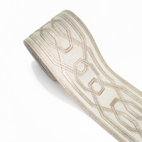 Largeur 9 cm – Produit très vendu : Accessoires en dentelle brodée pour rideaux