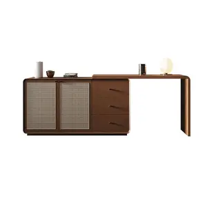 Hot sale simple modern office furniture home office bedroom rental student study metal leg wood writing computer table desk