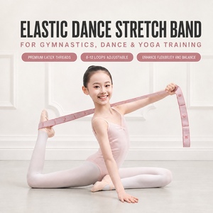 Kinder-Ballett-Tanz-Dehnband aus Latex mit Nummerierung 8 10 12 Gitter Elastisches Band für Beinstreckung Yoga Pilates Flexibilitätstraining - Product Image 1