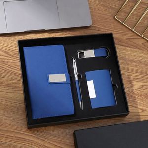 ชุดปากกาโลหะพร้อมสมุดโน้ตแบบกำหนดเองได้ พร้อมพวงกุญแจ ของขวัญธุรกิจสำหรับคุณพ่อและของขวัญปีใหม่สำหรับพนักงาน - Product Image 3