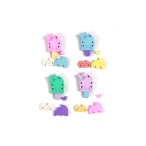 Soododo Kawaii Niedliches Briefpapier Fancy Design Radiergummi Hot Selling TPR Material Gummi Eis am Stiel Radiergummi Set - Product Image 6
