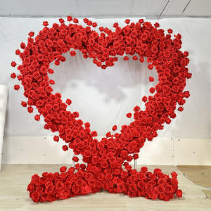 Arreglo de flores de arco de boda azul de seda artificial para bodas graduaciones Navidades-venta al por mayor - Product Image 3