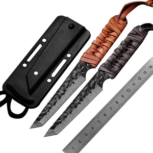 Üretici ve tedarikçi av bıçağı survival kamp açık yardımcı taktik sabit bıçak bıçak edc araçları K kılıf