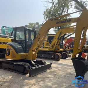 Lame/Bouteur d'excavatrice sur chenilles Komatsu PC55 d'occasion du Japon, 5,5 tonnes, avec pompe PLC et roulement de boîte de vitesses, pour l'inspection vidéo à domicile - Product Image 1